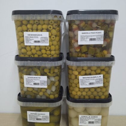 SURTIDO AMPLIO DE ACEITUNA Y ENCURTIDOS CUBO 2.5KG